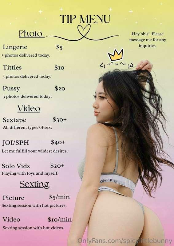 ***New Menu*** Wall content is primarily lewd, but the DMs i..