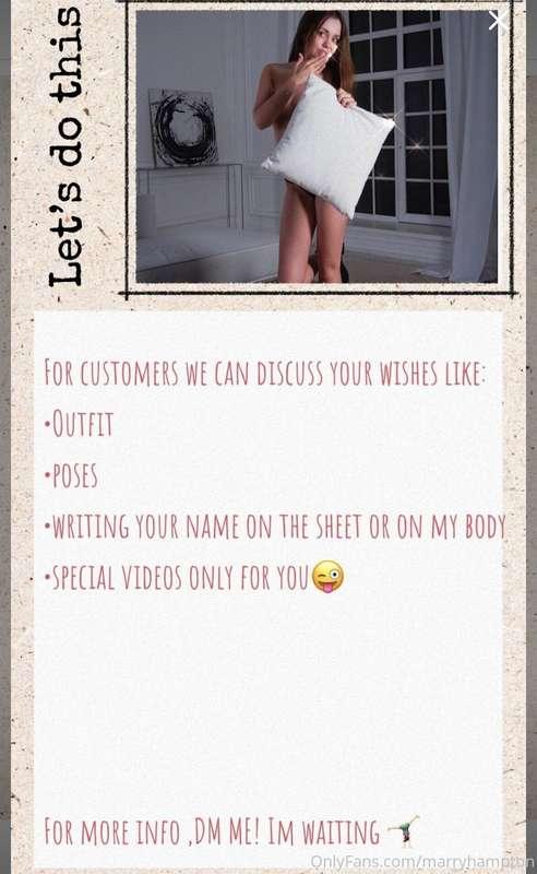 Guys just want to remind you !!! I can fulfill all your wish..