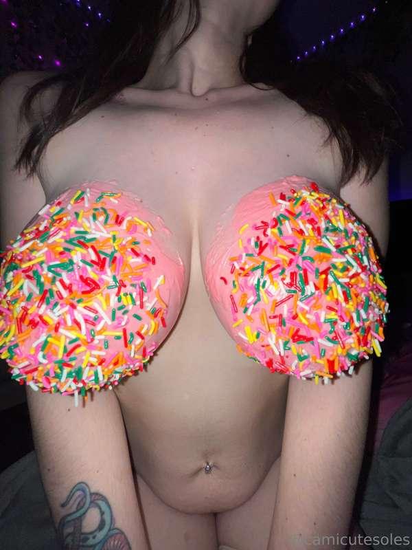 strawberry frosted with sprinkles please 😛
