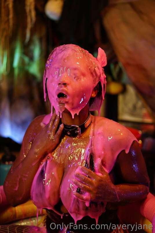 Covered in slime for an extra dirty time...I *loved* this sh..