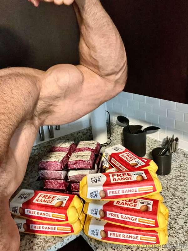 Protein = alpha muscle