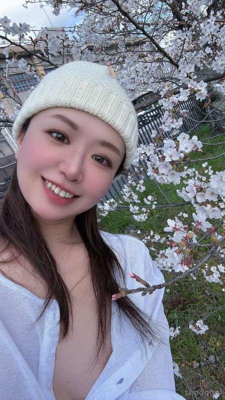 Smiling with the cherry blossom today.🌸 Do you like this sid..