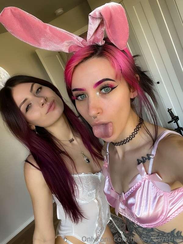 happy easter from the baddest bunnies around 😈