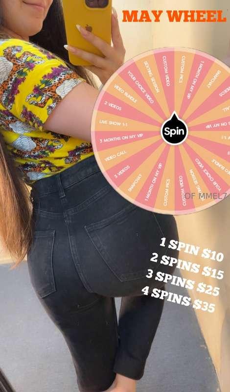 🎡 MAY WHEEL 🎡Wanna get naughty with me this May? 👉🏽👈🏻 Privat..