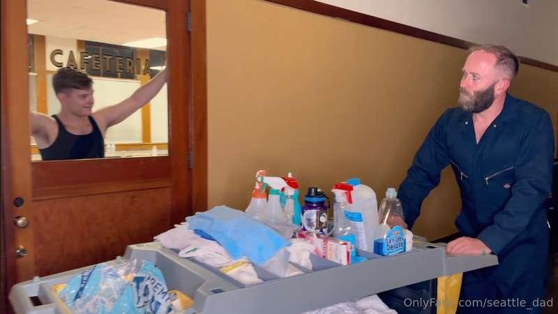 JANITOR'S CLOSETWhen Ryan saw janitor Beau walk by and into ..