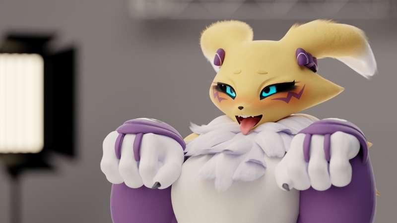 Renamon facial expression practice!
