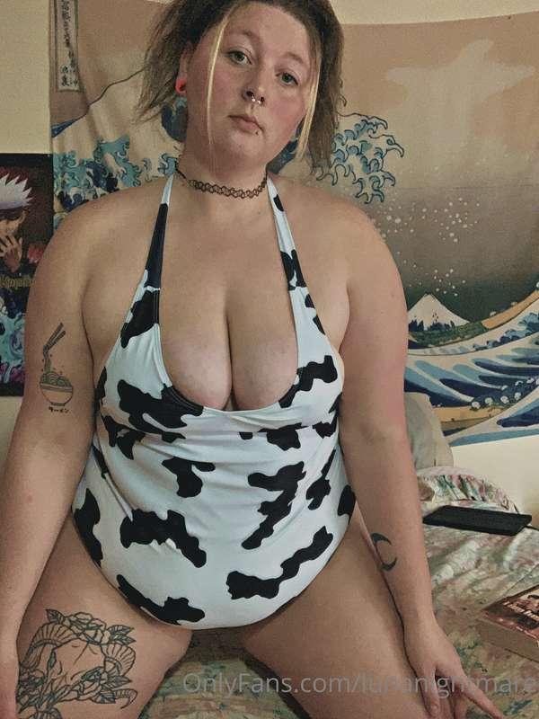 Cow print bodysuit 🐄💕