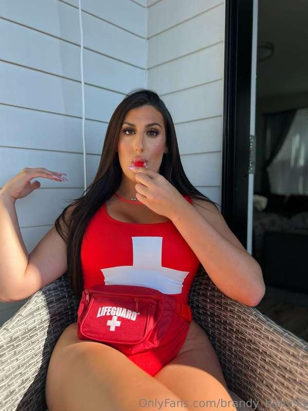 Life guard at your service… and I promise, my CPR skills are..