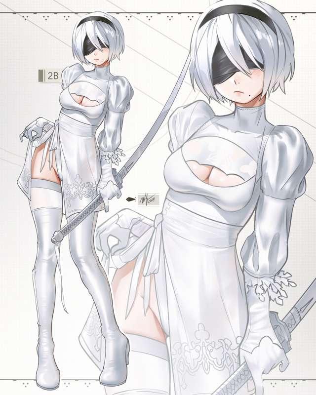 [R-18] 2B 1/5 + NSFW variations 