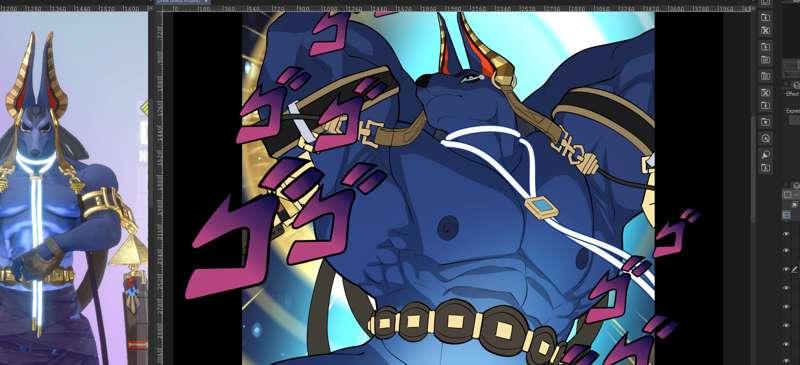 Drew [Meta Anubis] (Dislyte) NSFW April 2025 Reward WIP.