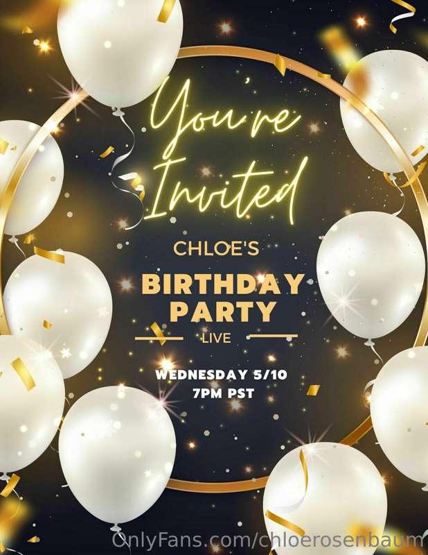 TONIGHT!!! MY BIRTHDAY PARTY LIVE!! So excited to see you th..