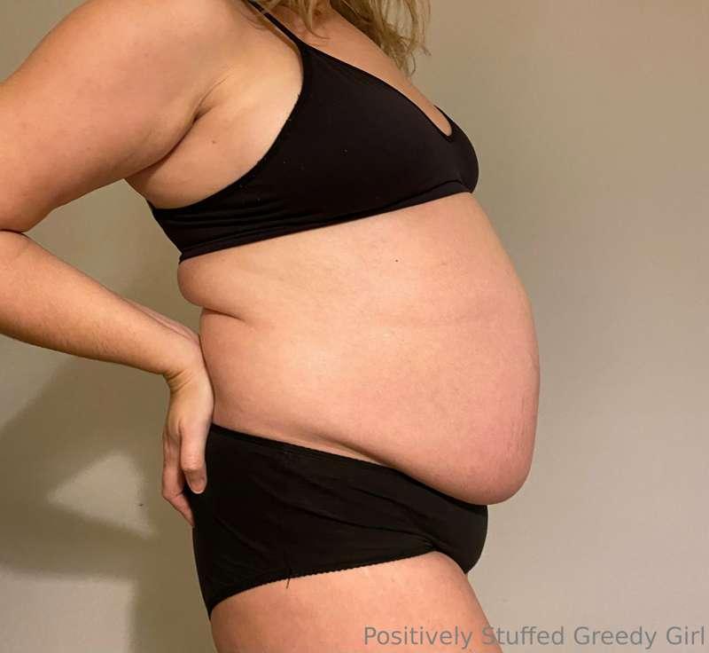Not even eaten in these pictures and my belly is huge! It’s ..
