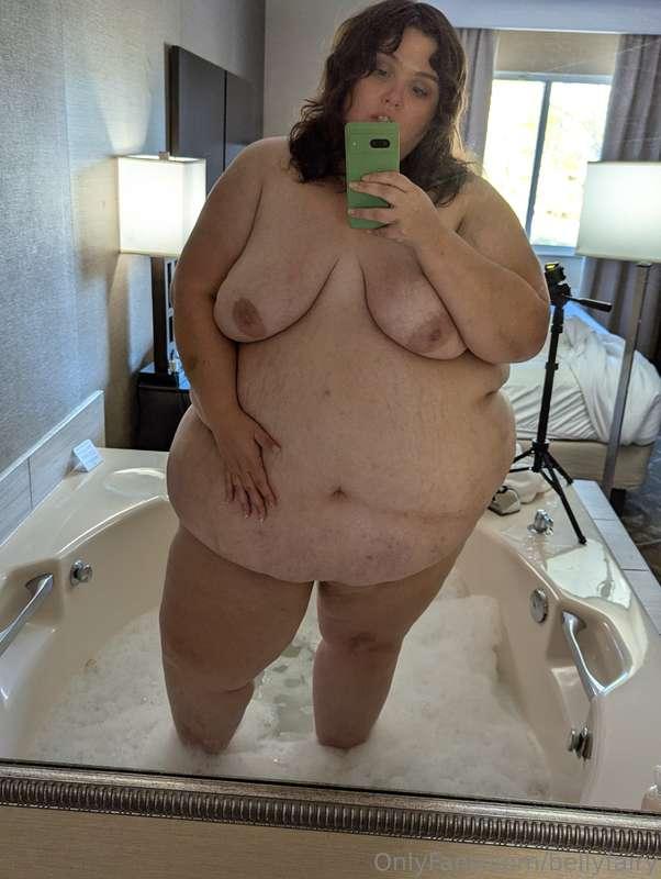 Come watch me take a bath in a huge two person tub, that I p..