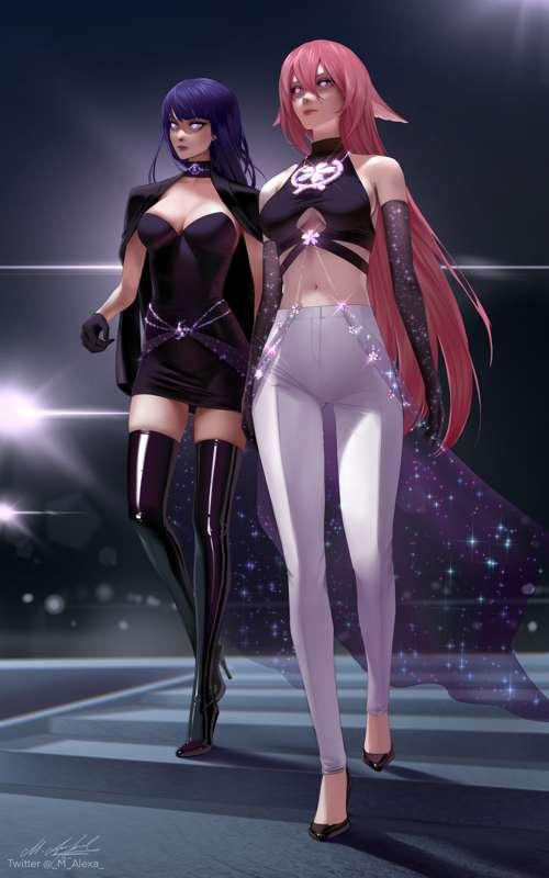 RaidenEi &YaeMiko PNG