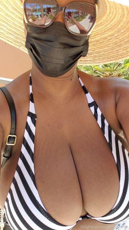 Out by the pool