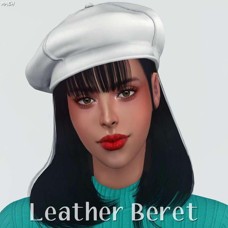 Leather Beret