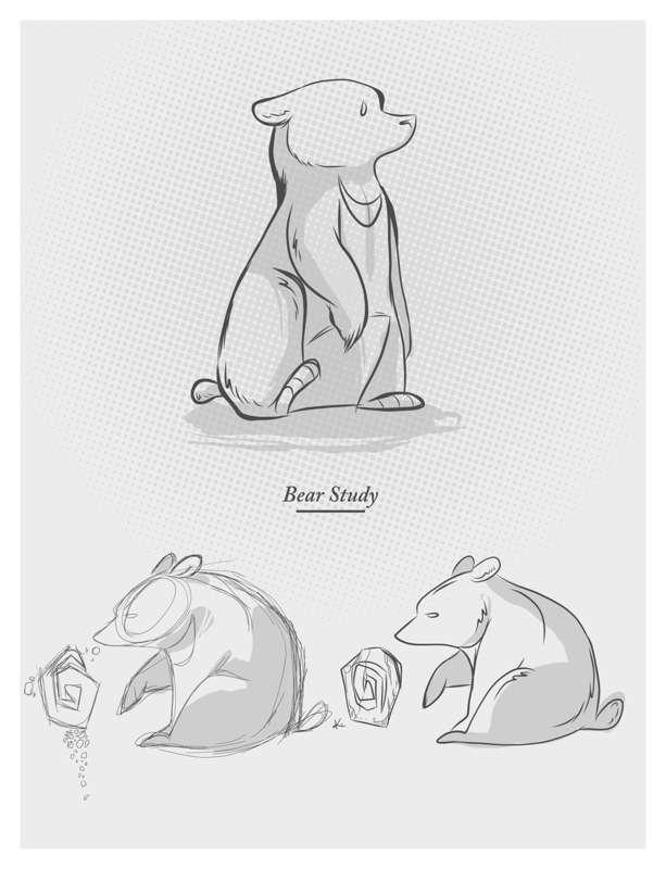 Bear Study Sketch Sheet