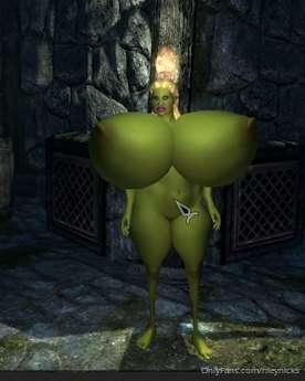 Please look at this god forsaken creature I made in skyrim. ..