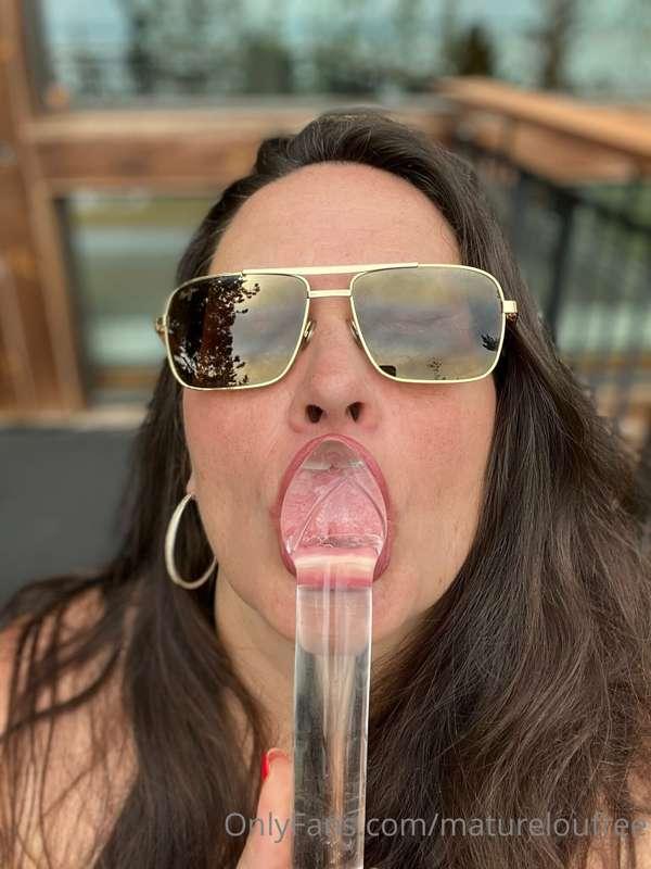 # Glass Dildo Patio Fun
**masturbation with glass dildo whil..