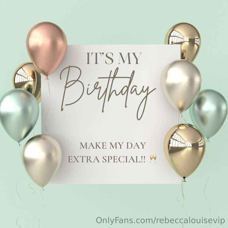 IT’S MY BIRTHDAY!! 🎂 Just in case you didn’t get time to get..