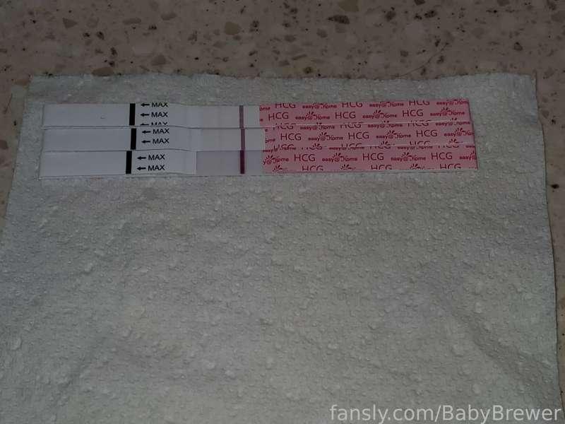 Three days of pregnancy tests lined up from top to bottom to show you the progress post-transfer! 🤰

#impregnation #pregnancy #pregnancytest #pee #peeing #milf #breeding #ivf #ivfjourney #vlog #dailylife #reallife 