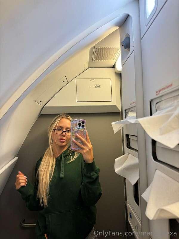 unlock to join the mile high club with me ✈️😈 def shouldn't ..