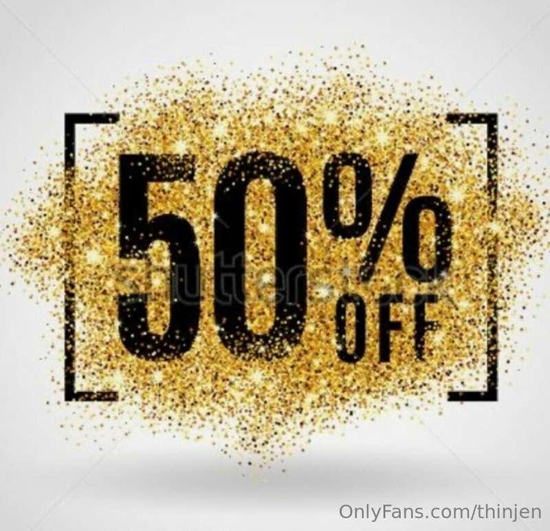 I haven't done a sale in a while!!! 50% off everything alrea..