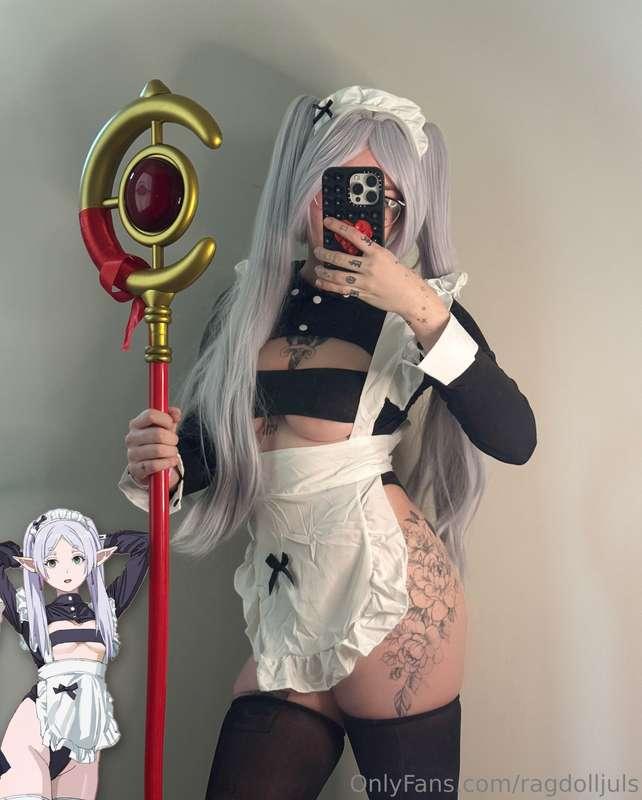 Maid Frieren is here to clean up your sticky mess! 𐙚 ‧₊˚ ⋅