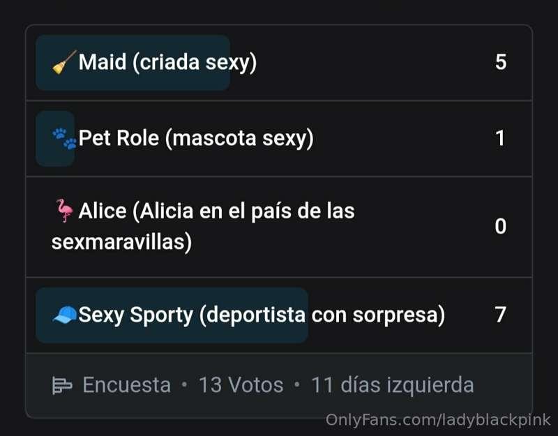 Bueno, como por ahora va ganando la propuesta Sporty, es la ..