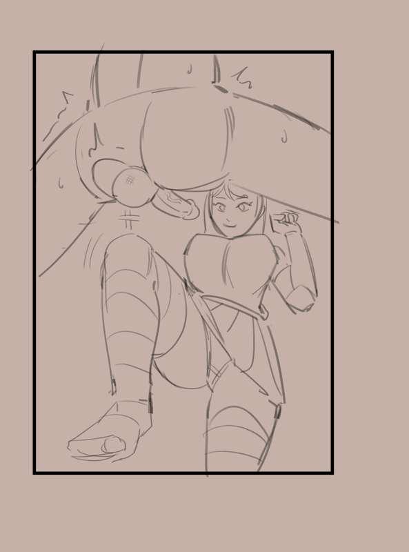 Ouch it's a knee - sketch!