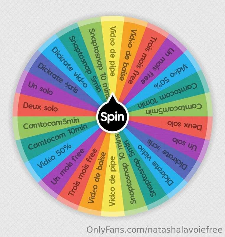 ***NOUVELLE ROUE***
Viens jouer avec moi en Tournant la roue..
