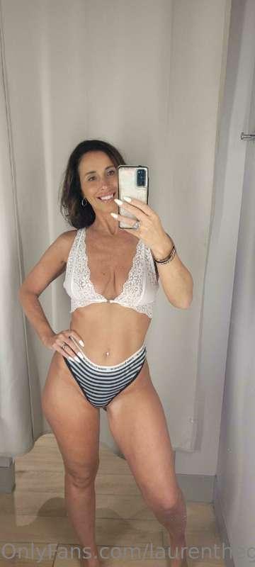 More dressing room goodies... while plugged at the mall.  I'..