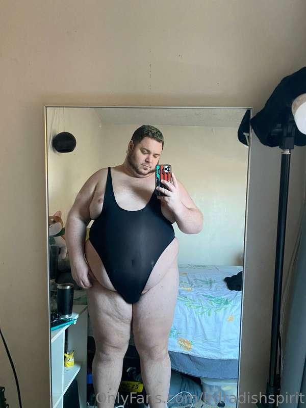 Trying on this jj malibu monikini bodysuit whatever thing ~ ..