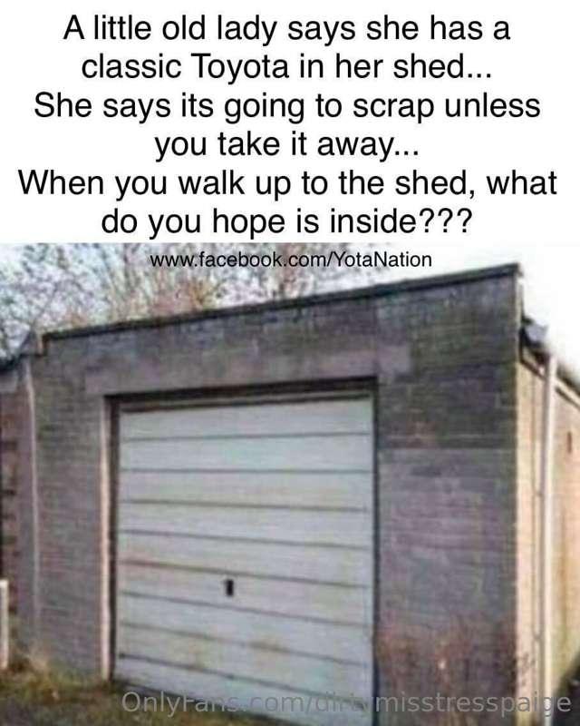 You guys know she’s a car nut , this was her taste 

Xoxo

C..