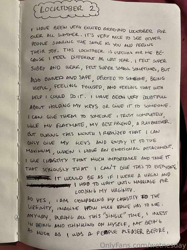 2 Locktober diary 🥹🎀📝🔏