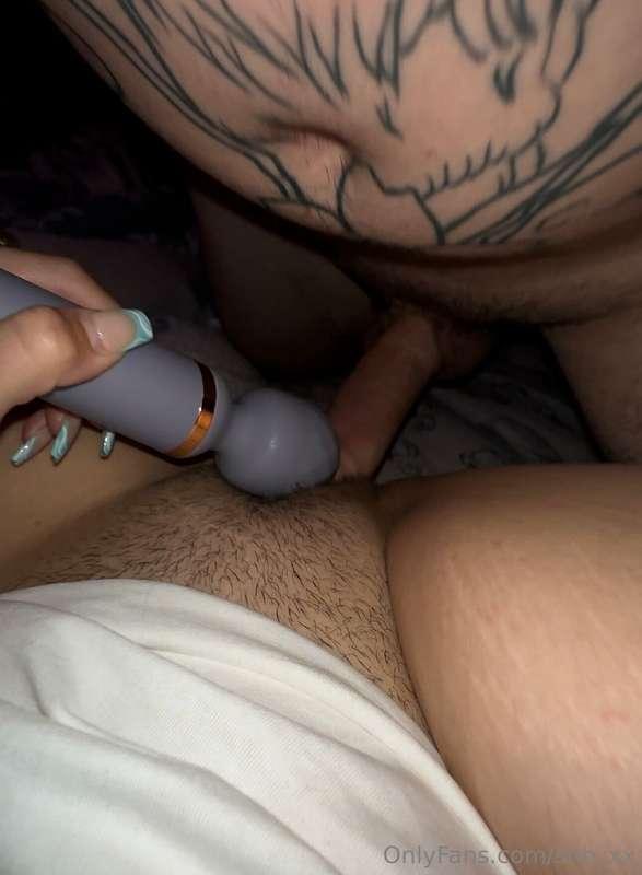 I love it when he fucks me and I use my vibrator at the same..