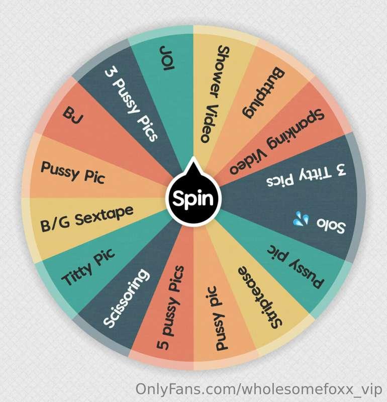 May Spin Tip Wheel! Tip this post for your chance to win
$15..
