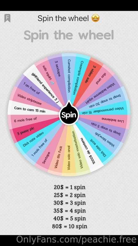 **🎡 SPIN THE WHEEL 🎡**

***spin the wheel valide en tout tem..