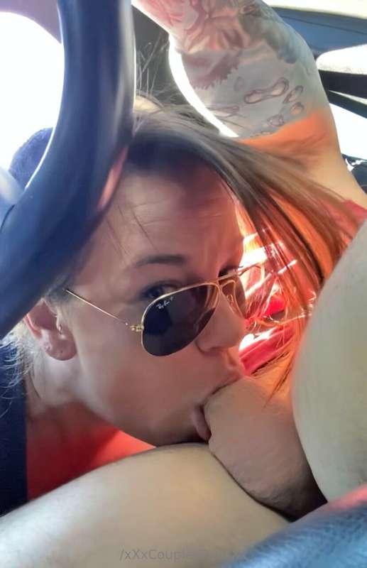 Can’t make a mess while he’s driving 😈