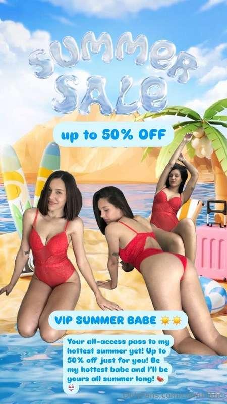 It's the most HOTTEST MONTHS OF THE YEAR! ☀️🌞🌴VIP SUMMER BAB..