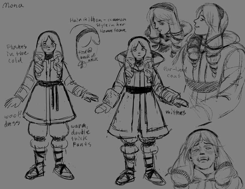 They Both Received a Letter: Character Designs