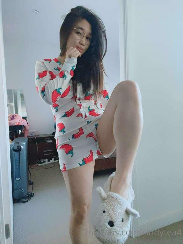 New chilli PJs with my fluffy slippers! Have I shown you the..