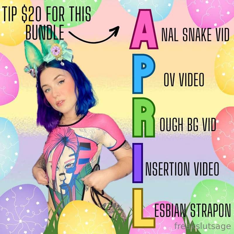 APRIL BUNDLE! 🐣💕get everything listed in an exclusive april ..