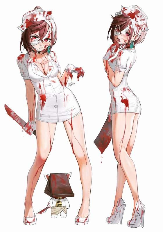 [R-18] Momo Nurse + NSFW variations