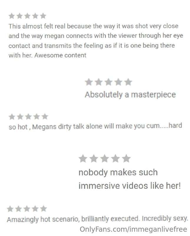 Some of your reviews after watching the exclusive videos ava..
