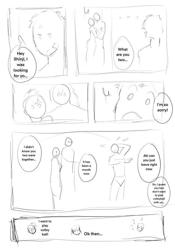 March 2025 comic page WIP (sfw)