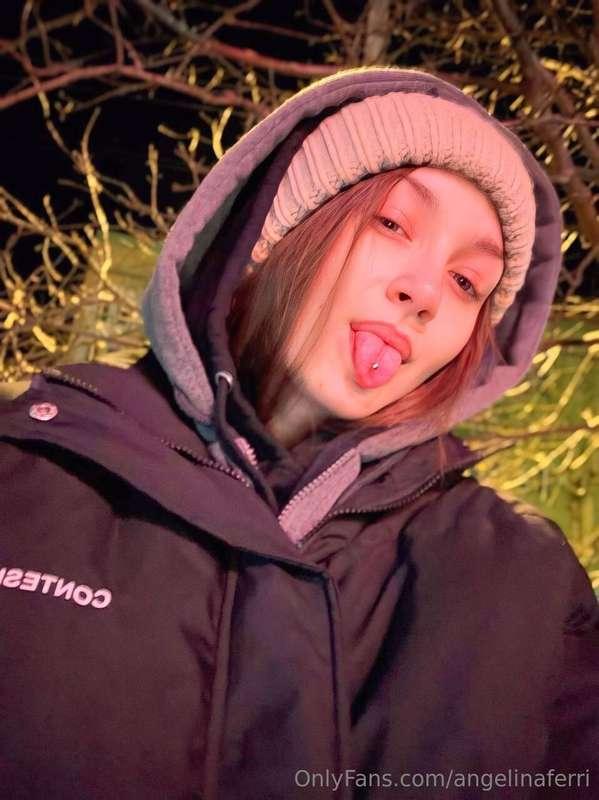 Walking in the evenings is when you put on all the warm clot..