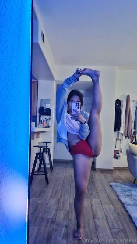 Getting so flexible again! Lol but I was having some trouble..