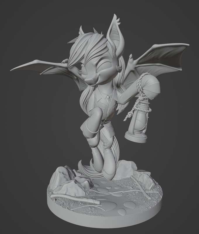 Bat pony commission WIP
