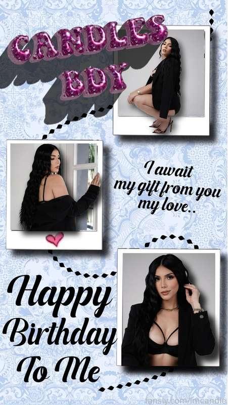 Tomorrow is my BIRTHDAY, that's your gift my love, show me how much you love me💖🩵

#fetish #fyp #ass #tits #sexting #nudes #booty #bigbooty #fatass #pussy #latina #wetpussy #imcandle
